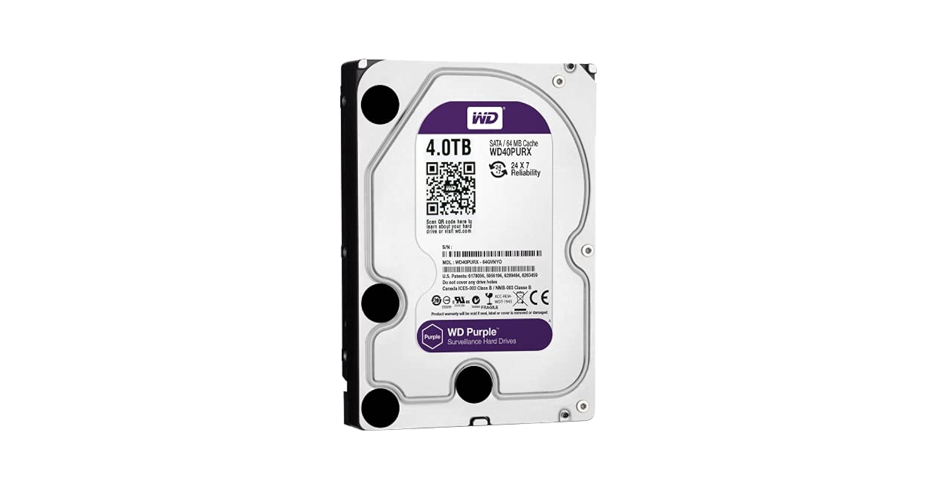 Amazon.com: WD Purple 4TB Surveillance Hard Disk Drive